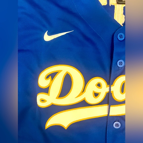 NWT RARE LA Dodgers Mookie Betts World Series Champs 2020 baseball jersey!! ⚾️💙 - Picture 3 of 10